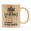 22Feels® Ehefrau Geschenk zum Hochzeitstag, Valentinstag etc. - Glitzertasse mit Spruch (Gold, 320ml)-Glitzertasse Gold 320ml-22Feels