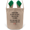 22Feels® Sohn Osterkorb von Papa Kinder mit Henkel Ostergeschenk Tragetasche Ostern Deko Osternest Körbchen Hasenohren (Beige/Grün)-Ostern Tragetasche-22Feels