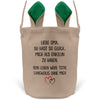 22Feels® Oma Osterkorb von Enkelin Grossmutter mit Henkel Ostergeschenk Tragetasche Ostern Deko Osternest Körbchen Hasenohren (Beige/Grün)-Ostern Tragetasche-22Feels