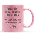 22Feels® Opa Geschenk - Glitzertasse mit Spruch (Pink, 320ml)-Glitzertasse Pink 320ml-22Feels
