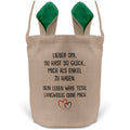 22Feels® Opa Osterkorb von Enkel Grossvater mit Henkel Ostergeschenk Tragetasche Ostern Deko Osternest Körbchen Hasenohren (Beige/Grün)-Ostern Tragetasche-22Feels