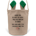22Feels® Opa Osterkorb von Enkelin Grossvater mit Henkel Ostergeschenk Tragetasche Ostern Deko Osternest Körbchen Hasenohren (Beige/Grün)-Ostern Tragetasche-22Feels