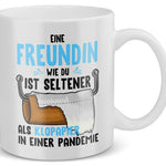 22Feels® Geschenk für Freundinnen - Tasse mit Spruch: Klopapier (Weiss, 320ml)-Weisse Tasse 320ml-22Feels