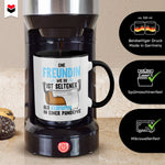 22Feels® Freundin Geschenk zum Jahrestag, Valentinstag etc. - Tasse mit Spruch (Weiss-Schwarz, 320ml)-TwoTone Tasse Weiss-Schwarz 320ml-22Feels