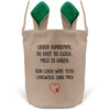 22Feels® Hundepapa Herrchen Hunde Osterkorb mit Henkel Ostergeschenk Tragetasche Ostern Deko Osternest Körbchen Hasenohren (Beige/Grün)-Ostern Tragetasche-22Feels