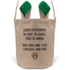 22Feels® Katzenpapa Herrchen Katzen Osterkorb mit Henkel Ostergeschenk Tragetasche Ostern Deko Osternest Körbchen Hasenohren (Beige/Grün)-Ostern Tragetasche-22Feels