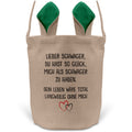 22Feels® Schwager Osterkorb von Schwager mit Henkel Ostergeschenk Tragetasche Ostern Deko Osternest Körbchen Hasenohren (Beige/Grün)-Ostern Tragetasche-22Feels