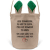 22Feels® Schwägerin Osterkorb von Schwäger mit Henkel Ostergeschenk Tragetasche Ostern Deko Osternest Körbchen Hasenohren (Beige/Grün)-Ostern Tragetasche-22Feels