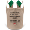 22Feels® Schwägerin Osterkorb von Schwägerin mit Henkel Ostergeschenk Tragetasche Ostern Deko Osternest Körbchen Hasenohren (Beige/Grün)-Ostern Tragetasche-22Feels