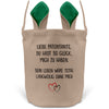 22Feels® Patentante Patin Osterkorb mit Henkel Ostergeschenk Tragetasche Ostern Deko Osternest Körbchen Hasenohren (Beige/Grün)-Ostern Tragetasche-22Feels
