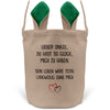 22Feels® Onkel Osterkorb mit Henkel Ostergeschenk Tragetasche Ostern Deko Osternest Körbchen Hasenohren (Beige/Grün)-Ostern Tragetasche-22Feels