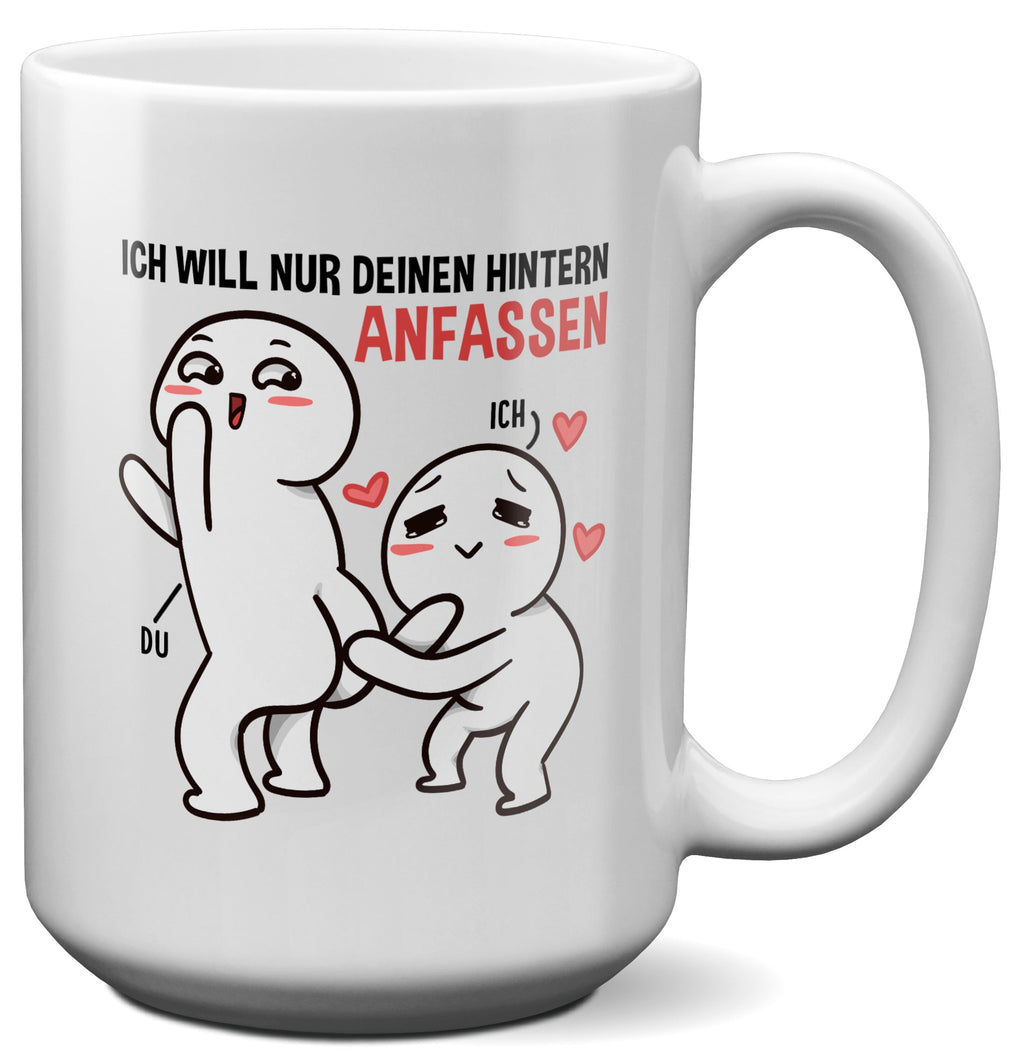 22Feels® Pärchen Geschenk zum Jahrestag, Hochzeitstag, Valentinstag etc. - XL Tasse mit Spruch (Weiss, 440ml)-Weisse XL Tasse 440ml-22Feels