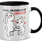 22Feels® Pärchen Geschenk zum Jahrestag, Hochzeitstag, Valentinstag etc. - Tasse mit Spruch (Weiss-Schwarz, 320ml)-TwoTone Tasse Weiss-Schwarz 320ml-22Feels