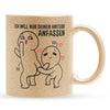 22Feels® Pärchen Geschenk zum Jahrestag, Hochzeitstag, Valentinstag etc. - Glitzertasse mit Spruch (Gold, 320ml)-Glitzertasse Gold 320ml-22Feels