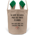 22Feels® Neffe Nichte Kinder Osterkorb von Tante mit Henkel Ostergeschenk Tragetasche Ostern Deko Osternest Körbchen Hasenohren (Beige/Grün)-Ostern Tragetasche-22Feels
