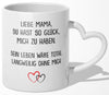 22Feels® Mama Geschenk - Tasse mit Spruch (Herzhenkel, Weiss, 320ml)-Tasse Weiss Herzhenkel 320ml-22Feels