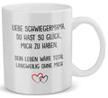 22Feels® Schwiegermutter Geschenk - Tasse mit Spruch: Glück mich zu haben (Weiss, 320ml)-Weisse Tasse 320ml-22Feels