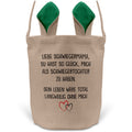 22Feels® Schwiegermama Osterkorb von Schwiegertochter mit Henkel Ostergeschenk Tragetasche Ostern Deko Osternest Körbchen Hasenohren (Beige/Grün)-Ostern Tragetasche-22Feels