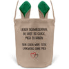 22Feels® Schwiegerpapa Osterkorb mit Henkel Ostergeschenk Tragetasche Ostern Deko Osternest Körbchen Hasenohren (Beige/Grün)-Ostern Tragetasche-22Feels