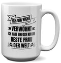 22Feels® Ehemann Geschenk zum Hochzeitstag, Valentinstag etc. - XL Tasse mit Spruch (Weiss, 440ml)-Weisse XL Tasse 440ml-22Feels
