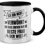 22Feels® Ehemann Geschenk zum Hochzeitstag, Valentinstag etc. - Tasse mit Spruch (Weiss-Schwarz, 320ml)-TwoTone Tasse Weiss-Schwarz 320ml-22Feels