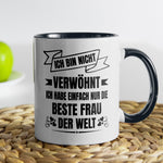 22Feels® Ehemann Geschenk zum Hochzeitstag, Valentinstag etc. - Tasse mit Spruch (Weiss-Schwarz, 320ml)-TwoTone Tasse Weiss-Schwarz 320ml-22Feels