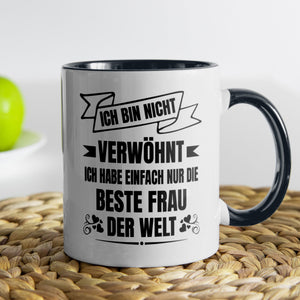 22Feels® Ehemann Geschenk zum Hochzeitstag, Valentinstag etc. - Tasse mit Spruch (Weiss-Schwarz, 320ml)-TwoTone Tasse Weiss-Schwarz 320ml-22Feels