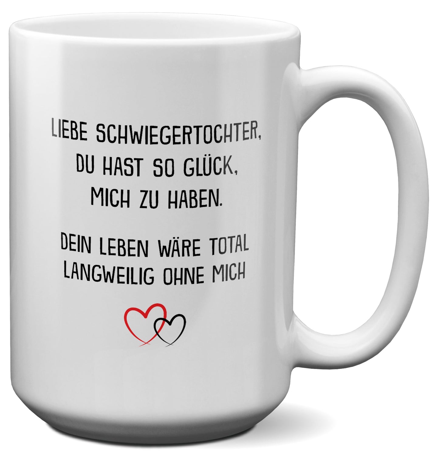 22Feels® Schwiegertochter Geschenk - XL Tasse mit Spruch (Weiss, 440ml)-Weisse XL Tasse 440ml-22Feels