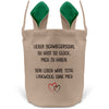 22Feels® Schwiegersohn Männer Osterkorb mit Henkel Ostergeschenk Tragetasche Ostern Deko Osternest Körbchen Hasenohren (Beige/Grün)-Ostern Tragetasche-22Feels