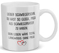 22Feels® Schwiegersohn Geschenk von Schwiegerpapa - Tasse mit Spruch: Glück mich zu haben (Weiss, 320ml)-Weisse Tasse 320ml-22Feels