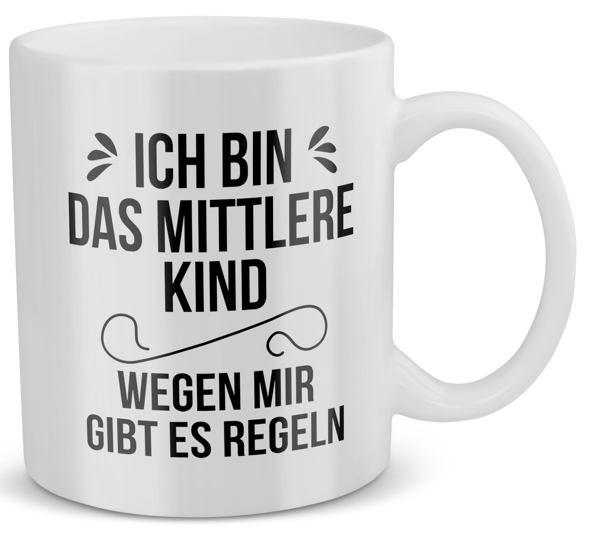 22Feels® Kinder bzw. Geschwister Geschenk - Tasse mit Spruch (Weiss, 320ml)-Weisse Tasse 320ml-22Feels