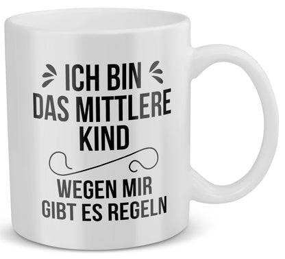 22Feels® Kinder bzw. Geschwister Geschenk - Tasse mit Spruch (Weiss, 320ml)-Weisse Tasse 320ml-22Feels