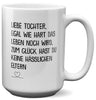 22Feels® Tochter Geschenk - XL Tasse mit Spruch (Weiss, 440ml)-Weisse XL Tasse 440ml-22Feels