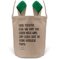 22Feels® Tochter Osterkorb von Mama Kinder mit Henkel Ostergeschenk Tragetasche Ostern Deko Osternest Körbchen Hasenohren (Beige/Grün)-Ostern Tragetasche-22Feels