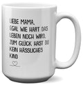 22Feels® Mama Geschenk - XL Tasse mit Spruch (Weiss, 440ml)-Weisse XL Tasse 440ml-22Feels