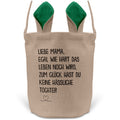22Feels® Mama Osterkorb von Tochter Mutter mit Henkel Ostergeschenk Tragetasche Ostern Deko Osternest Körbchen Hasenohren (Beige/Grün)-Ostern Tragetasche-22Feels
