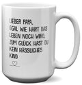 22Feels® Papa Geschenk - XL Tasse mit Spruch (Weiss, 440ml)-Weisse XL Tasse 440ml-22Feels