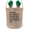 22Feels® Papa Osterkorb von Sohn Vater mit Henkel Ostergeschenk Tragetasche Ostern Deko Osternest Körbchen Hasenohren (Beige/Grün)-Ostern Tragetasche-22Feels