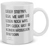 22Feels® Stiefvater Geschenk von Stiefsohn - Tasse mit Spruch: Egal Wie Hart (Weiss, 320ml)-Weisse Tasse 320ml-22Feels