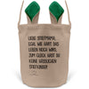 22Feels® Stiefmama Stiefmutter Osterkorb mit Henkel Ostergeschenk Tragetasche Ostern Deko Osternest Körbchen Hasenohren (Beige/Grün)-Ostern Tragetasche-22Feels
