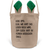 22Feels® Oma Osterkorb von Enkel Grossmutter mit Henkel Ostergeschenk Tragetasche Ostern Deko Osternest Körbchen Hasenohren (Beige/Grün)-Ostern Tragetasche-22Feels