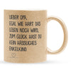 22Feels® Opa Geschenk - Glitzertasse mit Spruch (Gold, 320ml)-Glitzertasse Gold 320ml-22Feels