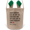 22Feels® Hundepapa Herrchen Hunde Osterkorb mit Henkel Ostergeschenk Tragetasche Ostern Deko Osternest Körbchen Hasenohren (Beige/Grün)-Ostern Tragetasche-22Feels