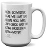 22Feels® Schwester Geschenk - XL Tasse mit Spruch (Weiss, 440ml)-Weisse XL Tasse 440ml-22Feels