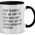 22Feels® Schwager Geschenk von Schwager - Tasse mit Spruch (Weiss-Schwarz, 320ml)-TwoTone Tasse Weiss-Schwarz 320ml-22Feels