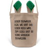 22Feels® Schwager Osterkorb von Schwägerin mit Henkel Ostergeschenk Tragetasche Ostern Deko Osternest Körbchen Hasenohren (Beige/Grün)-Ostern Tragetasche-22Feels
