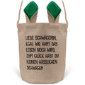 22Feels® Schwägerin Osterkorb von Schwäger mit Henkel Ostergeschenk Tragetasche Ostern Deko Osternest Körbchen Hasenohren (Beige/Grün)-Ostern Tragetasche-22Feels