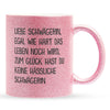 22Feels® Schwägerin Geschenk von Schwägerin - Glitzertasse mit Spruch (Pink, 320ml)-Glitzertasse Pink 320ml-22Feels