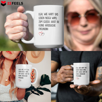 22Feels® Freund Geschenk zum Jahrestag, Valentinstag etc. - XL Tasse mit Spruch (Weiss, 440ml)-Weisse XL Tasse 440ml-22Feels