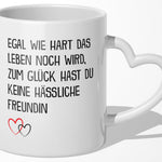 22Feels® Freund Geschenk zum Jahrestag, Valentinstag etc. - Tasse mit Spruch (Herzhenkel, Weiss, 320ml)-Tasse Weiss Herzhenkel 320ml-22Feels